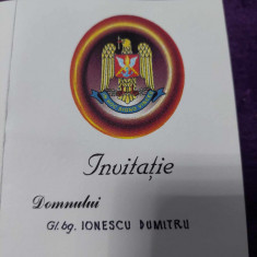 INVITATIE-General de brigada PETRE BOTEZATU-General brigada (R)Dumitru IONESCU