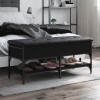 Gossi banca de pantofi, negru, 102x42x45 cm, lemn prelucrat