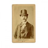 Vasile Alecsandri, fotografie format carte-de-visite, atelier Frații Șaraga