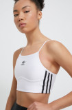 Adidas Originals top femei, culoarea alb IN8365