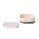 Bol hrana bebelusi Miniware Snack Bowl 400ml, bioplastic &amp; silicon, 6 luni+, Vanilla Cotton Candy