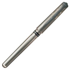 Pix cu gel Uni-ball Signo Broad UM-153, 1.0mm, cu capac, corp in culoarea scrisului, scris argintiu