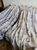 Draperii p&acirc;nză fibră naturală, 2 buc
