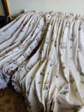 Draperii p&acirc;nză fibră naturală, 2 buc
