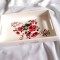 Tava cu trandafiri rosii si alte elemente decorative, tava de lemn 40283