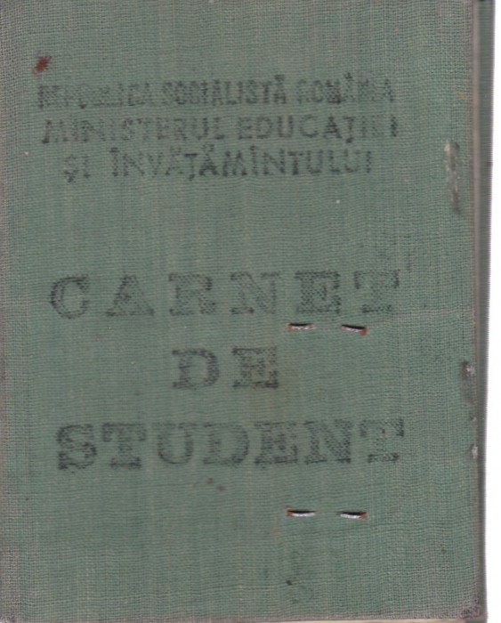 AMS - CARNET DE STUDENT 1989