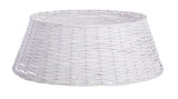 Cumpara ieftin Decoratiune baza brad Craciun lemn alb 78x28 cm