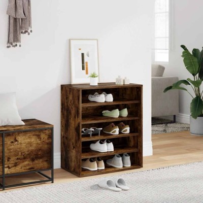 vidaXL Pantofar, stejar fumuriu, 60x35x70 cm, lemn prelucrat 816014 foto