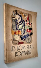 Carte veche 1937 Carte de bucate Bucatarie romaneasca Carte in limba franceza