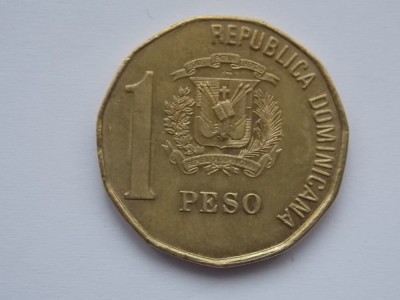 1 PESO 2002 REPUBLICA DOMINICANA foto