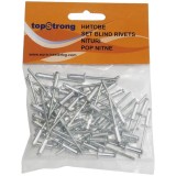 TopStrong 511138 - Nituri pop cu cap bombat 4x14 mm 50 bucati