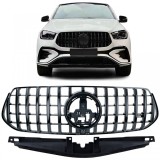 Grila sport radiator neagra lucioasa, potrivita pentru Mercedes GLE V167 Coupe C167 din 2023 cu design A Performance AutoTuning