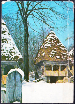 AMS - ILUSTRATA 055 BUCURESTI - MUZEUL SATULUI SI DE ARTA POPULARA 1980 CIRCULAT foto