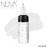 Tus Micropigmentare NUVA Colors 15ml - 430 White: Microblading, Eyeliner, Sprancene - Pigment Profesional PMU