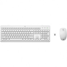 Kit Tastatura si Mouse HP 230 Wireless (Alb)