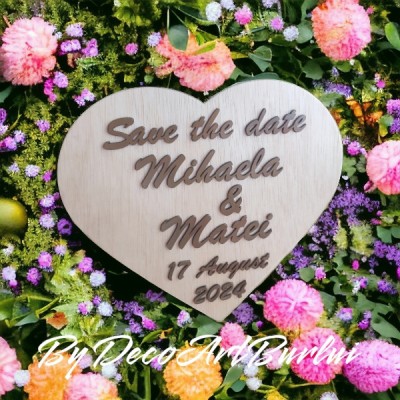 Decorațiune Save the date foto