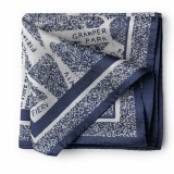 Cumpara ieftin Esarfa din satin Abstract Blue