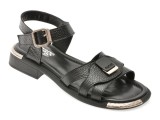 Cumpara ieftin Sandale IMAGE negre, 562403, din piele naturala