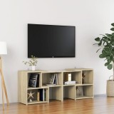 vidaXL Comodă TV, stejar sonoma, 104x30x52 cm, PAL