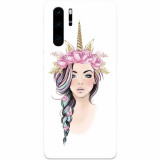 Husa silicon pentru Huawei P30 Pro, Unicorn Girl