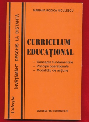 Mariana Rodica Niculescu &amp;quot;Curriculum educational&amp;quot; 2000 foto