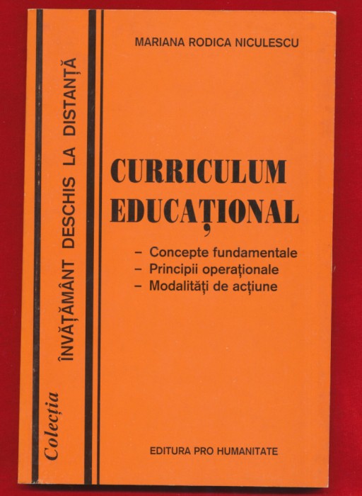 Mariana Rodica Niculescu &quot;Curriculum educational&quot; 2000