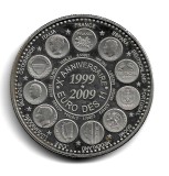 Marea Britanie - 2009 ANIVERSARE 10 ANI DE MONEDA EURO IN 11 STATE - Moneda/Medalie Comemorativa