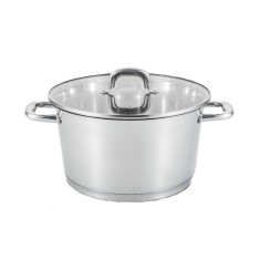 Cratita din inox cu capac din sticla 28cm 8.20l Grunberg GRGR6228 foto