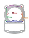 Garnitura cilindru atv Bashan 200cc