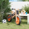Bicicleta Echilibru Copii vidaXL, Portocalie cu Imprimeu, Ghidon Reglabil, +3 Ani, Max 30kg