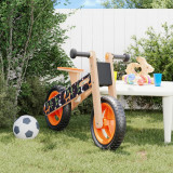 Bicicleta de echilibru pentru copii, imprimeu si portocaliu GartenMobel Dekor, vidaXL