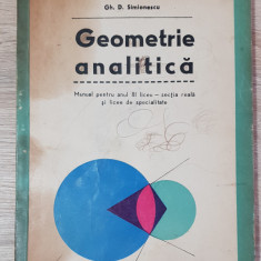 Geometrie analitică. Manual - Gh. D. Simionescu