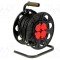 Prelungitor alimentare JONEX 3x1,5mm2 cu 4 prize bobinat, negru