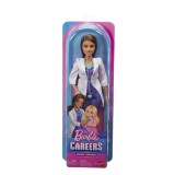 Papusa Barbie Doctor - Colectia Cariere Mattel, include Stetoscop, Varsta recomandata 3 ani+