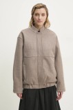 Answear Lab geaca culoarea bej, de tranzitie