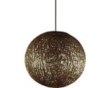 Pendul Top Light Abaca maro, 1xE27, max. 60W, cablu ajustabil, stil modern, dormitor, living, hol