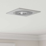Spoturi &icirc;ncastrate 24 buc Pătrat GU10 Argint 91x91 mm