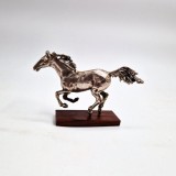 statueta sculptura miniatură ARGINT 800 CAL &icirc;n MISCARE semnat stantat ITALIA