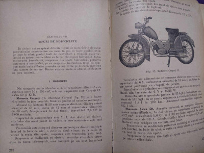 Carte veche Tehnica despre Motociclete vechi/retro/epoca,Cartea MOTOCICLETA foto