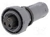 Conector circular, mama, 3 pini, BULGIN - PXP7010/03S/ST/1315