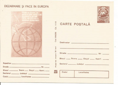 carte postala -DEZARMARE SI PACE foto