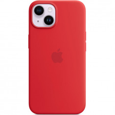 Husa de protectie Apple Silicone Case with MagSafe pentru iPhone 14, (PRODUCT)RED