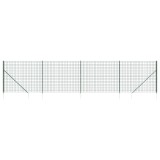 Cumpara ieftin Gard plasa de sarma cu tarusi de fixare, verde, 1,6x10 m