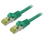 Cablul Patch S/FTP 6a LSZH Verde 2m 27AWG, Lanberg