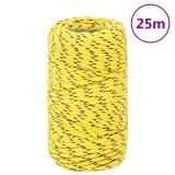 Cumpara ieftin Franghie de barca, galben, 2 mm, 25 m, polipropilena