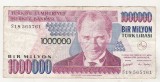 Bnk bn Turcia 1000000 lire 1970 (2002 ) circulata