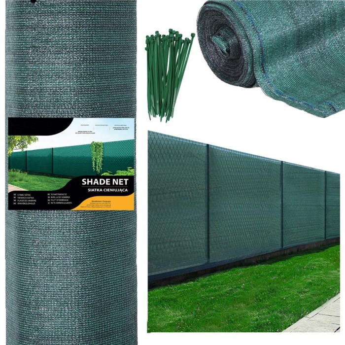 Plasa umbrire si intimitate pentru gard, 1.2m latime, 50m lungime, 140g densitate, gri Household NewTrend