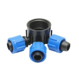Distribuitor 3 cai pentru banda de picurare 17 mm, sisteme irigatii