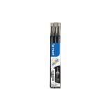 Set 3 rezerve roller Frixion Point Pilot 0.5 mm varf fin, negru