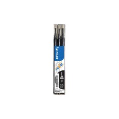 Set 3 rezerve roller Frixion Point Pilot 0.5 mm varf fin, negru